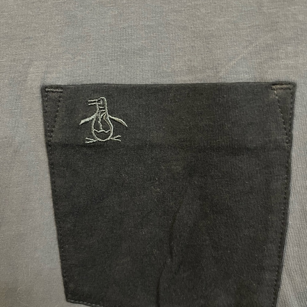 Original Penguin Two Tone Short Sleeve Casual T-Shirt Sz M - Picture 5 of 6